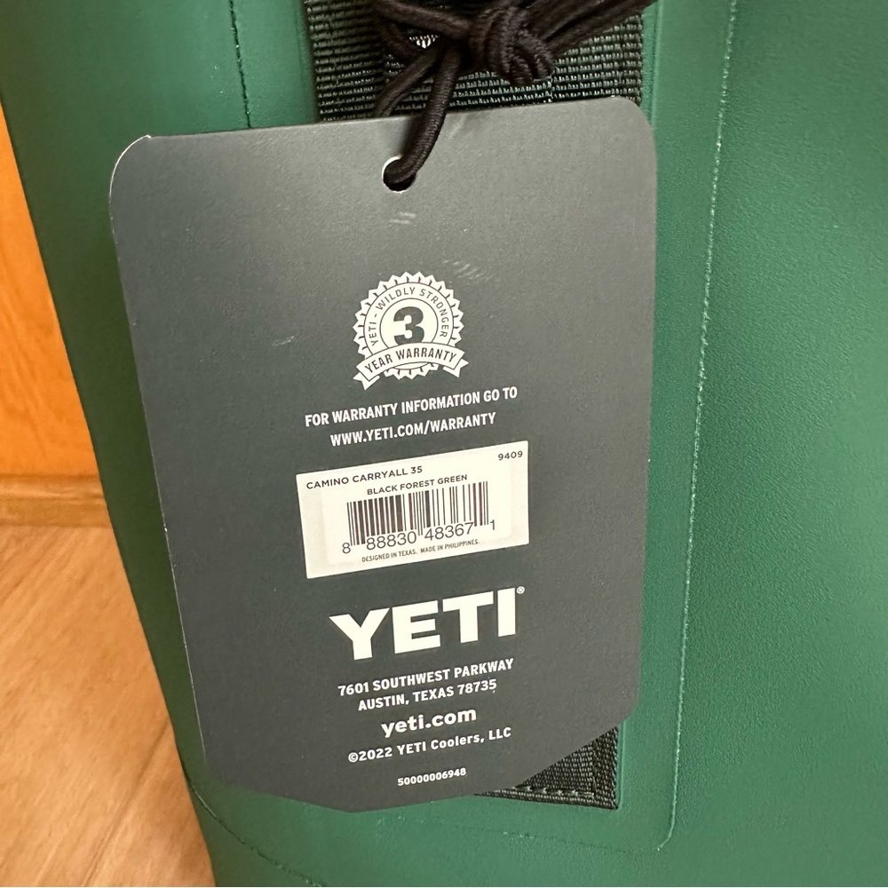 ⭐️NWT YETI CAMINO 35 - Black Forest Green - Picture 4 of 7